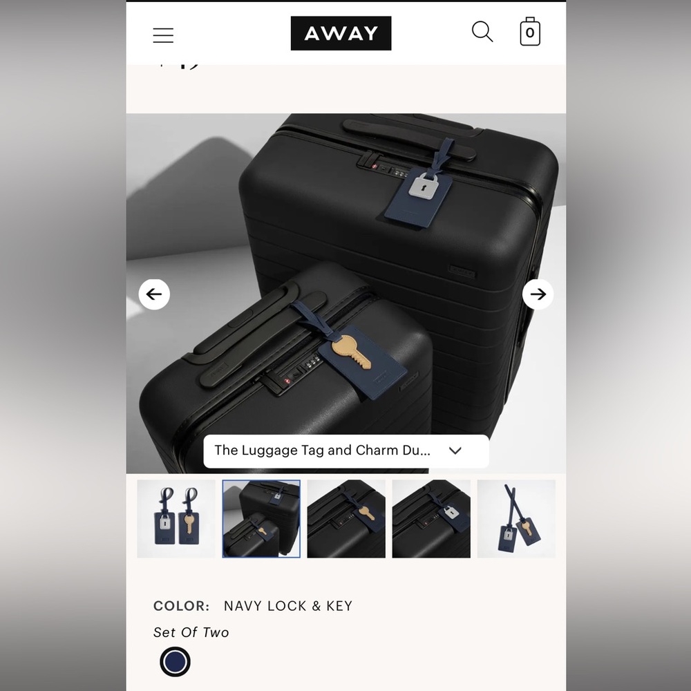 ISO Away Luggage Tag Set